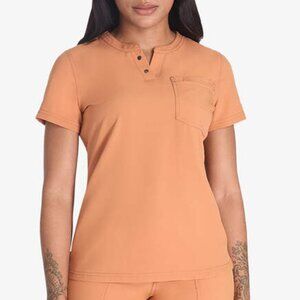 Women's Dickies EDS NXT Henley Scrub Top - Ginger - Large - NWOT